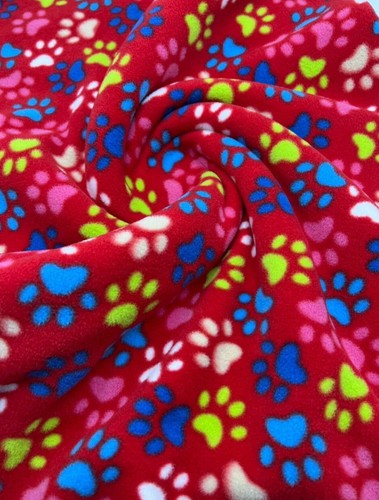 Metres red multi paw printed - 3,