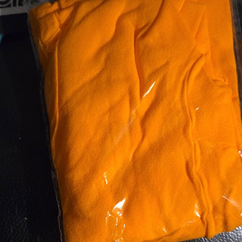 Orange solid polar fleece - orange,