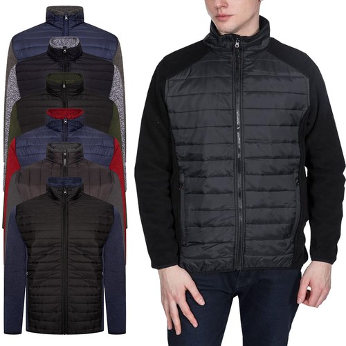 Mens hybrid fleece jacket - fleece,