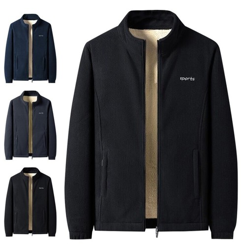Mens fleece jacket full - jacket, zip